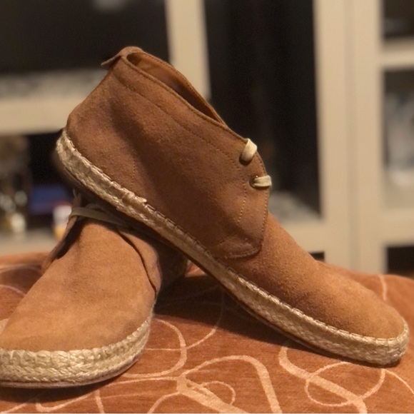 BOSS ORANGE By Hugo Boss, Suede Leather Espadrille Chukka Boots - Picture 3 of 5